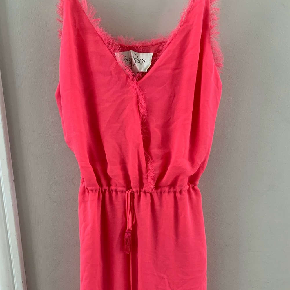 Rory Beca Pink Tie Tassel Waist Sundress